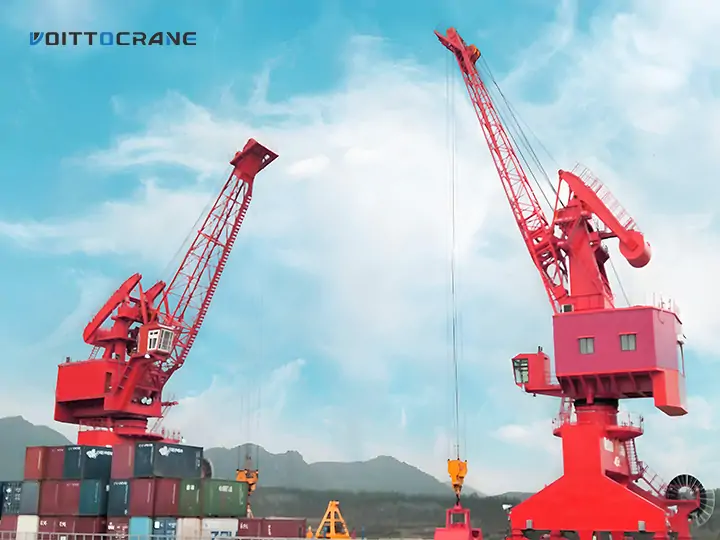 dock portal slewing crane