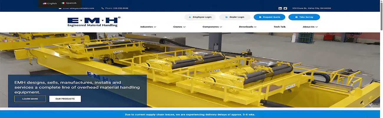 EMH Fabricantes de grúas para la manipulación de materiales