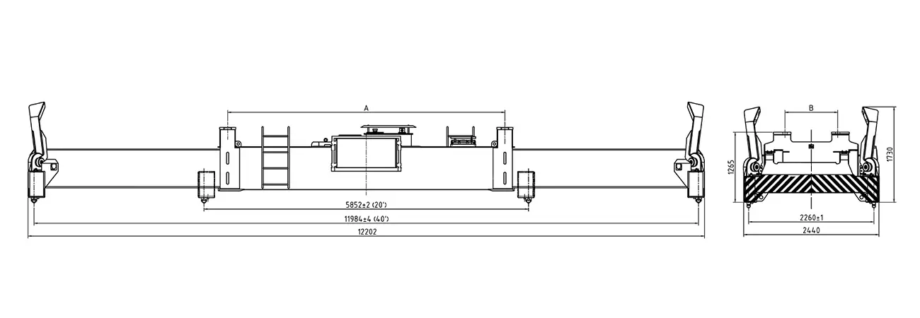 container spreader specifications