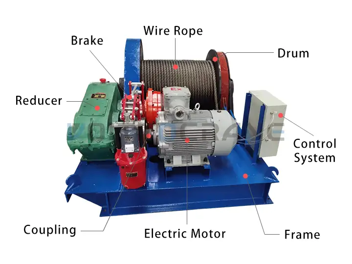 electric winch parts