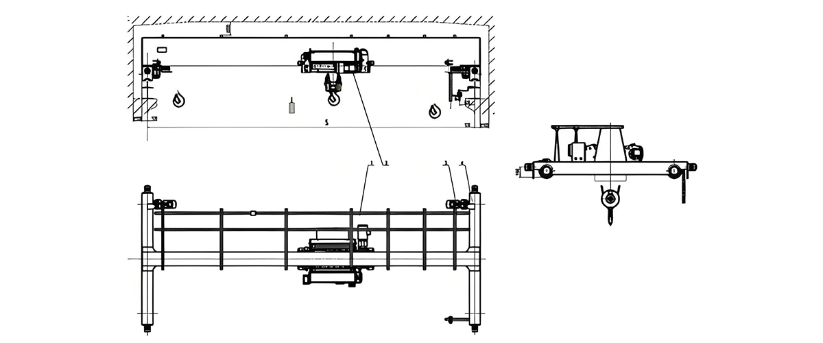 low headroom overhead crane specifications